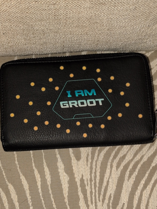 Disney Handbags - I AM GROOT Black Light-Up Wristlet/Wallet
